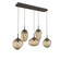 Cosmos LED Linear Pendant in Flat Bronze (404|PLB0069-05-FB-GB-C01-L3)