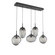 Cosmos LED Linear Pendant in Matte Black (404|PLB0069-05-MB-GS-C01-L3)