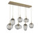 Cosmos LED Linear Pendant in Gilded Brass (404|PLB0069-07-GB-GS-C01-L3)