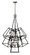 Fulton LED Chandelier in Aged Zinc (13|3357DZ)