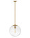Warby LED Pendant in Heritage Brass (13|3744HB)