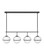Hollis LED Linear Chandelier in Black (13|39675BK)