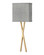 Axis Heathered Gray LED Wall Sconce in Heritage Brass (13|41101HB)