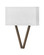 Vector Off White LED Wall Sconce in Walnut (13|41504WL)