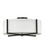 Axis Off White LED Semi-Flush Mount in Black (13|41708BK)