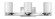 Miley Three Light Vanity in Chrome (13|5053CM)
