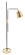 Morgan One Light Floor Lamp in Black/Antique Brass (30|M601-BLKAB)