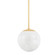 Burlington One Light Pendant in Aged Brass (70|1313-AGB)