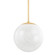Burlington One Light Pendant in Aged Brass (70|1316-AGB)