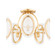 Danes Five Light Semi Flush Mount in Vintage Gold Leaf (70|1520-VGL)
