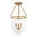 Hampton Three Light Semi Flush Mount in Aged Brass (70|253-AGB-C3)