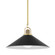 Syosset One Light Pendant in Aged Brass/Black (70|2620-AGB/BK)