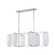 Pebble Six Light Island Pendant in Polished Nickel (70|3476-PN)