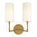 Dillon Two Light Wall Sconce in Aged Brass (70|362-AGB)