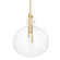 Hempstead Three Light Pendant in Aged Brass (70|3918-AGB)