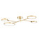 Saturn LED Semi Flush Mount in Aged Brass (70|4104-AGB)