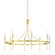 Gates Eight Light Chandelier in Aged Brass (70|4338-AGB)