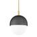 Nyack One Light Pendant in Aged Brass/Black (70|6114-AGB/BK)