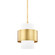 Corinth One Light Pendant in Aged Brass (70|8611-AGB)