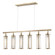 Marley Six Light Island Pendant in Aged Brass (70|9146-AGB)