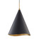 Martini One Light Pendant in Gold Leaf (70|9618-GL/BLK)