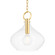 Lina One Light Pendant in Aged Brass (70|BKO253-AGB)