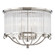 Glass No.1 Four Light Semi Flush Mount in Polished Nickel (70|MDS201-PN)