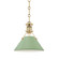 Painted No. 2 One Light Pendant in Aged Brass (70|MDS351-AGB/LFG)