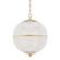 Sphere No. 3 One Light Pendant in Aged Brass (70|MDS801-AGB)