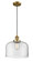 Franklin Restoration One Light Mini Pendant in Brushed Brass (405|201C-BB-G72-L)