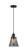 Franklin Restoration One Light Mini Pendant in Matte Black (405|201CSW-BK-G63)