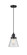 Franklin Restoration One Light Mini Pendant in Matte Black (405|201CSW-BK-G64)