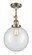 Franklin Restoration One Light Semi-Flush Mount in Antique Brass (405|201F-AB-G202-10)