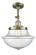 Franklin Restoration LED Semi-Flush Mount in Antique Brass (405|201F-AB-G544-LED) Franklin Restoration LED Semi-Flush Mount in Antique Brass (405|201F-AB-G544-LED)