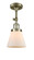 Franklin Restoration One Light Semi-Flush Mount in Antique Brass (405|201F-AB-G61)