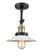 Franklin Restoration One Light Semi-Flush Mount in Black Antique Brass (405|201F-BAB-G1)