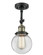 Franklin Restoration LED Semi-Flush Mount in Black Antique Brass (405|201F-BAB-G202-6-LED)