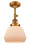 Franklin Restoration LED Semi-Flush Mount in Brushed Brass (405|201F-BB-G171-LED)