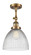 Franklin Restoration LED Semi-Flush Mount in Brushed Brass (405|201F-BB-G222-LED)