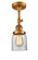 Franklin Restoration LED Semi-Flush Mount in Brushed Brass (405|201F-BB-G52-LED)