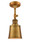 Franklin Restoration LED Semi-Flush Mount in Brushed Brass (405|201F-BB-M9-BB-LED)