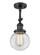 Franklin Restoration One Light Semi-Flush Mount in Matte Black (405|201F-BK-G202-6)