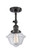 Franklin Restoration One Light Semi-Flush Mount in Oil Rubbed Bronze (405|201F-OB-G532)