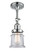 Franklin Restoration One Light Semi-Flush Mount in Polished Chrome (405|201F-PC-G182S)