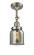 Franklin Restoration One Light Semi-Flush Mount in Brushed Satin Nickel (405|201F-SN-G53)