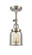 Franklin Restoration One Light Semi-Flush Mount in Brushed Satin Nickel (405|201F-SN-G58)
