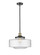 Franklin Restoration LED Mini Pendant in Black Antique Brass (405|201S-BAB-G694-16-LED)