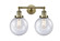 Franklin Restoration Two Light Bath Vanity in Antique Brass (405|208-AB-G204-8)