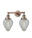 Franklin Restoration Two Light Bath Vanity in Antique Copper (405|208-AC-G165)