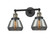 Franklin Restoration Two Light Bath Vanity in Black Antique Brass (405|208-BAB-G173)